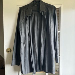 DKNY Grey Men’s Button Down Dress Shirt